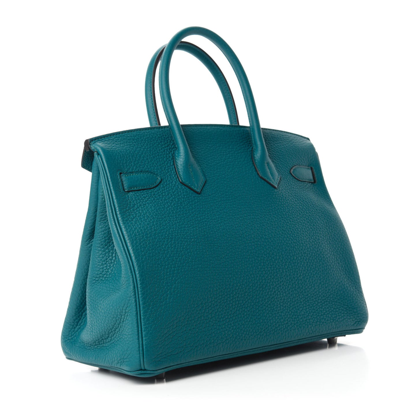Taurillon Clemence Birkin 30 Vert Bosphore