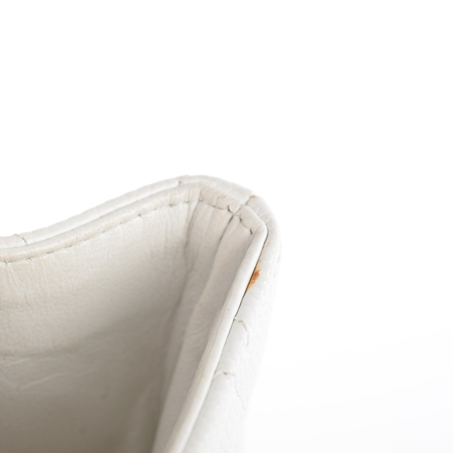 Chanel Caviar Quilted Jumbo Single Flap White 5 of 15