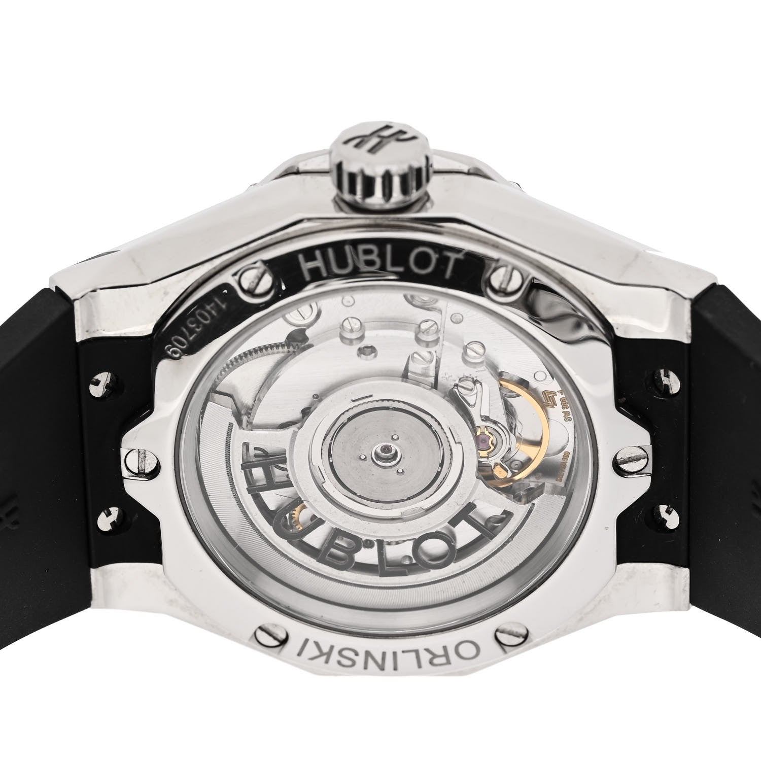 Hublot Titanium Rubber Diamond Pave 40mm Classic Fusion Orlinski Automatic Watch 550.NS.1800.RX.1604.ORL19 4 of 4