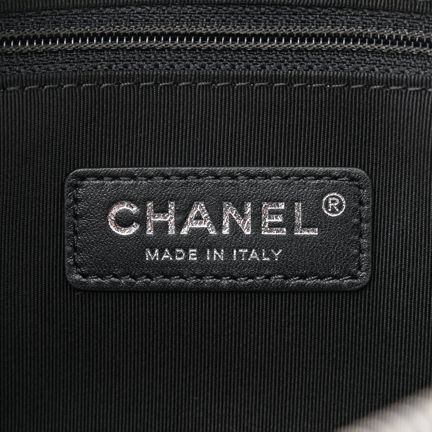 Calfskin Chain 20s Signature Bowling Bag Black