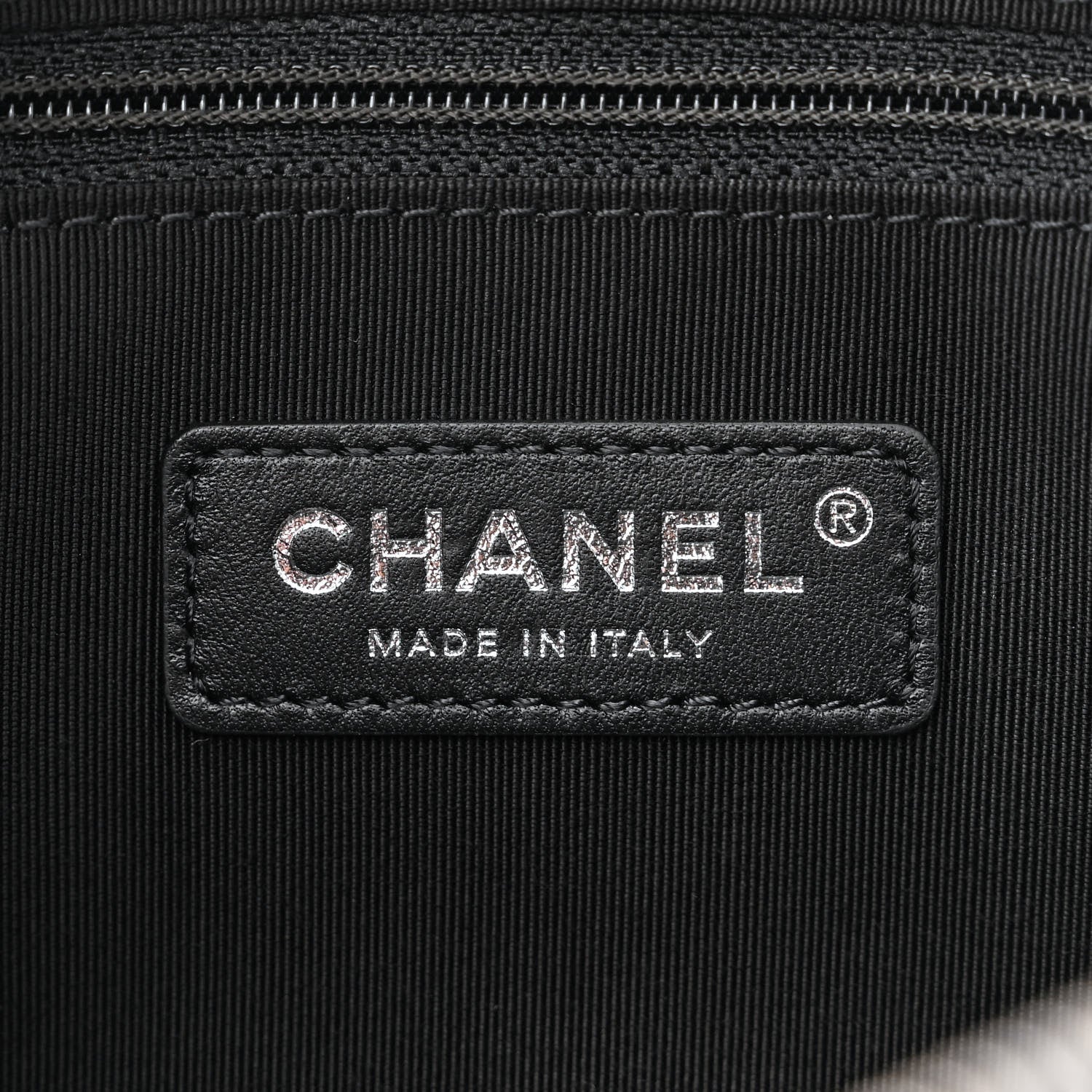 Chanel Calfskin Chain 20s Signature Bowling Bag Black 6 of 10