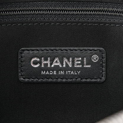 Chanel Calfskin Chain 20s Signature Bowling Bag Black 6 of 10
