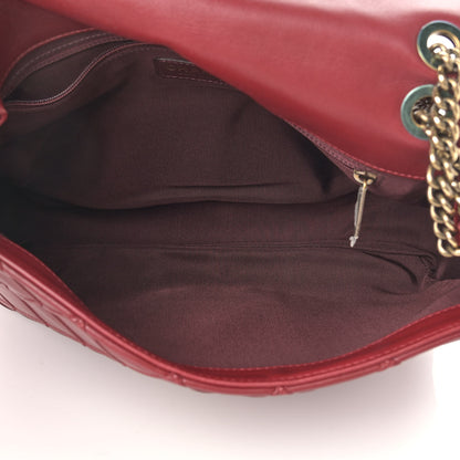 Chanel Calfskin Diamond Debossed Large Cosmos Flap Red 5 of 15