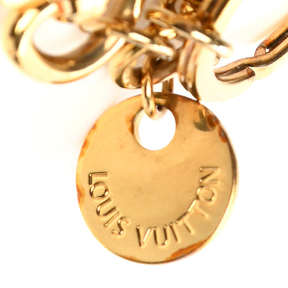 Louis Vuitton Metal LV Circle Bag Charm Key Holder Gold 4 of 7