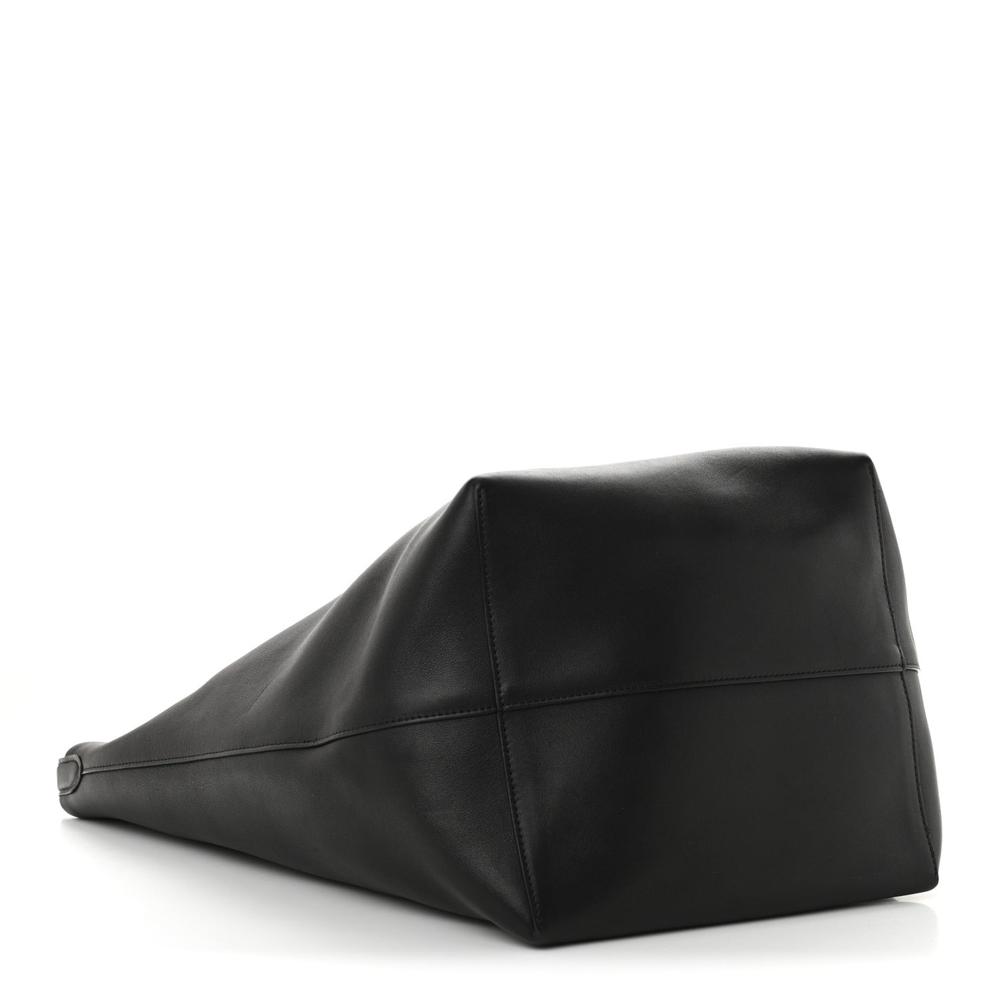 Polished Saddle Calfskin Large N/S Park Tote Black
