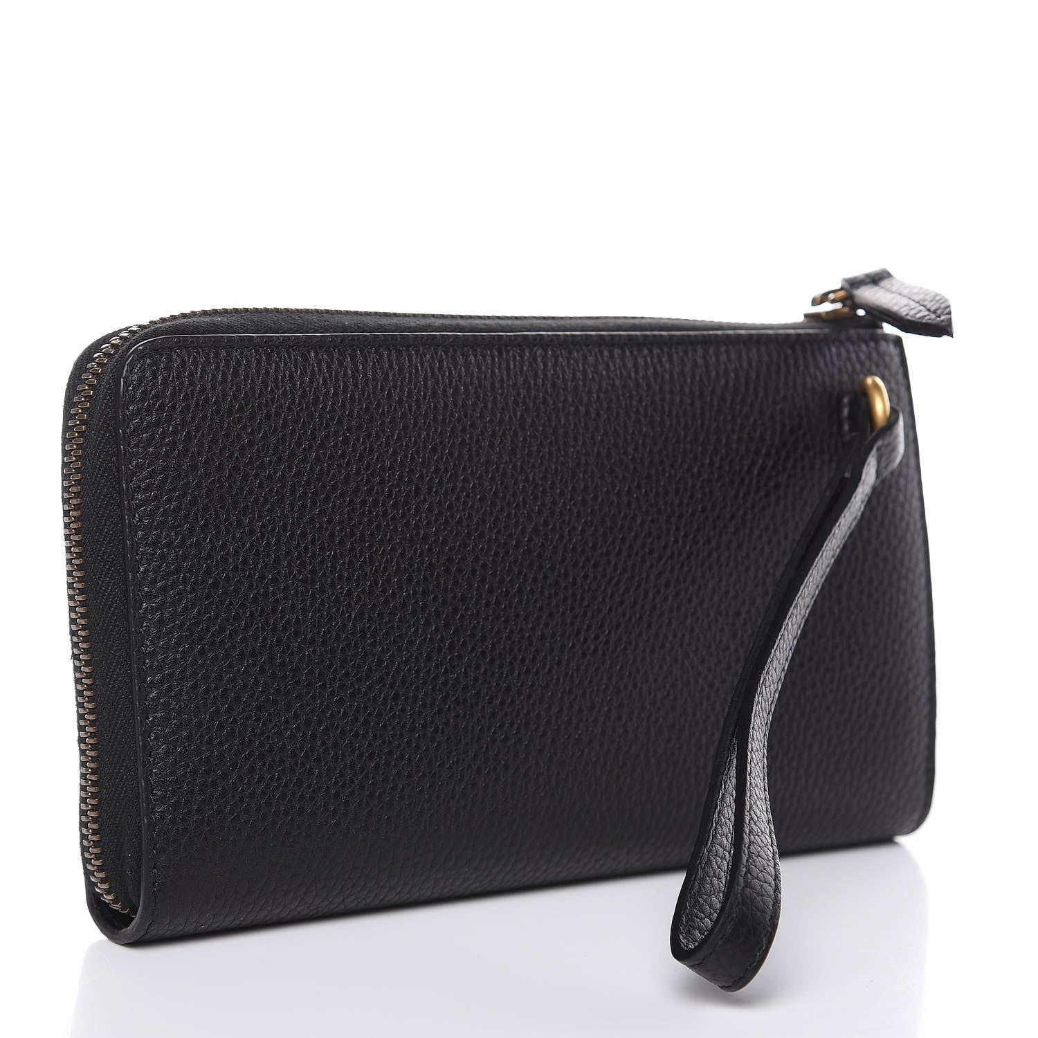 Gucci Calfskin Cellarius Blind For Love Wristlet Black 3 of 8