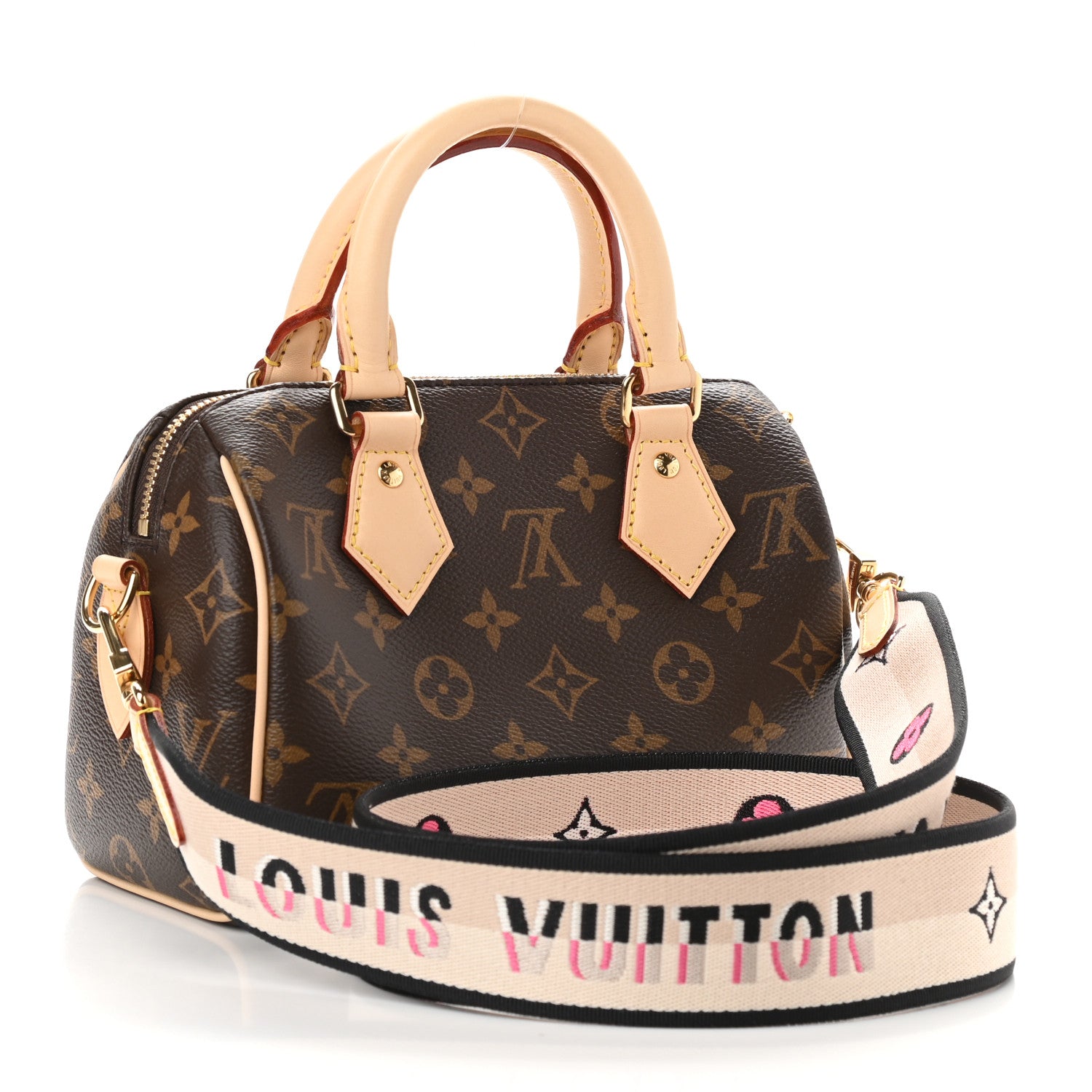 Louis Vuitton Monogram Speedy Bandouliere 20 Black 3 of 8