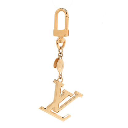 Louis Vuitton LV Facettes Bag Charm Key Holder Gold 1 of 5