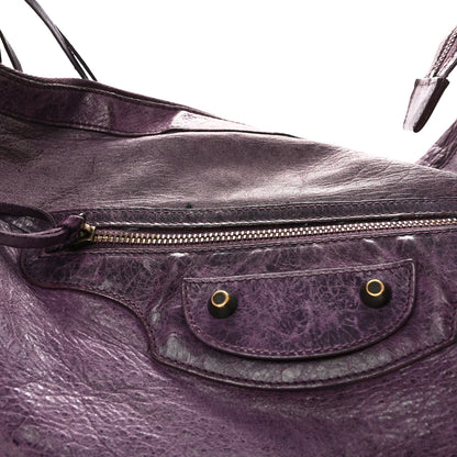 Balenciaga Agneau Classic Hardware Day Hobo Raisin 9 of 11