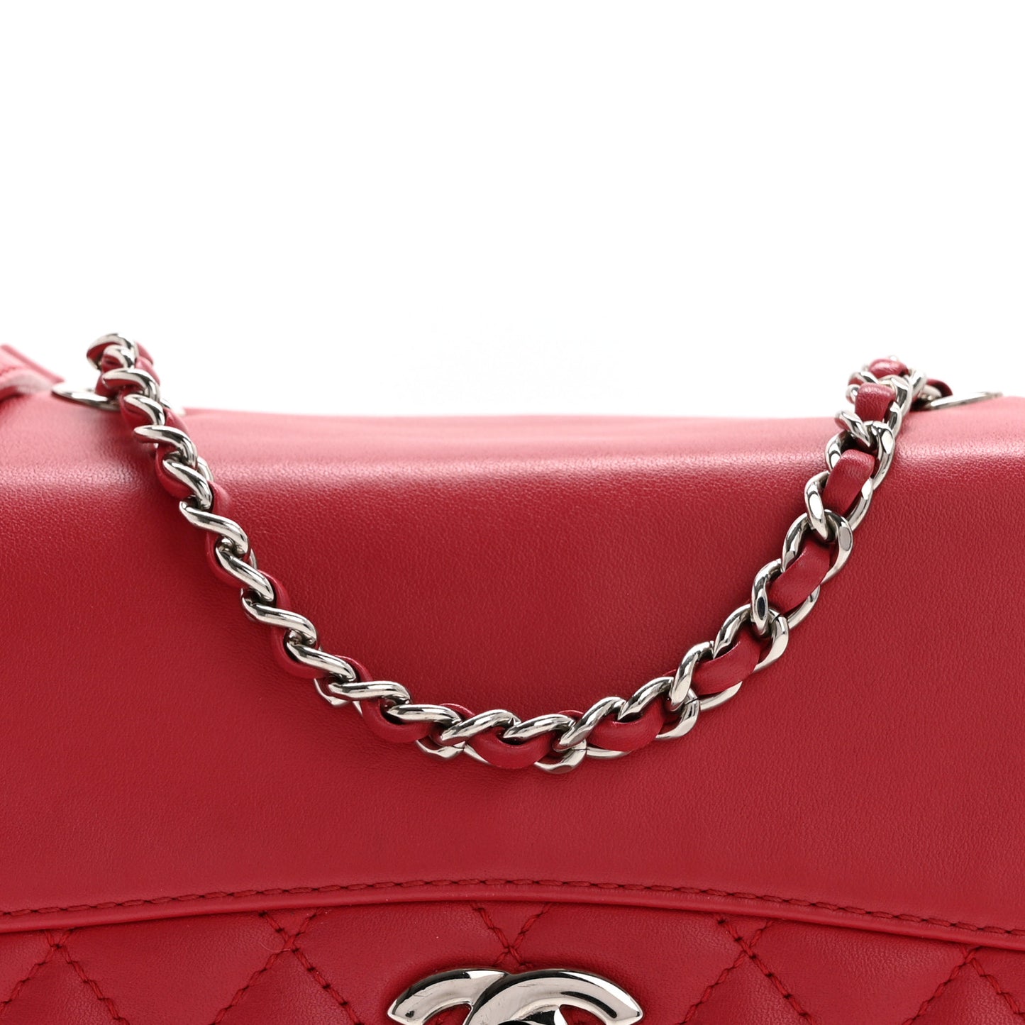 Calfskin Mini Tramezzo Flap Red