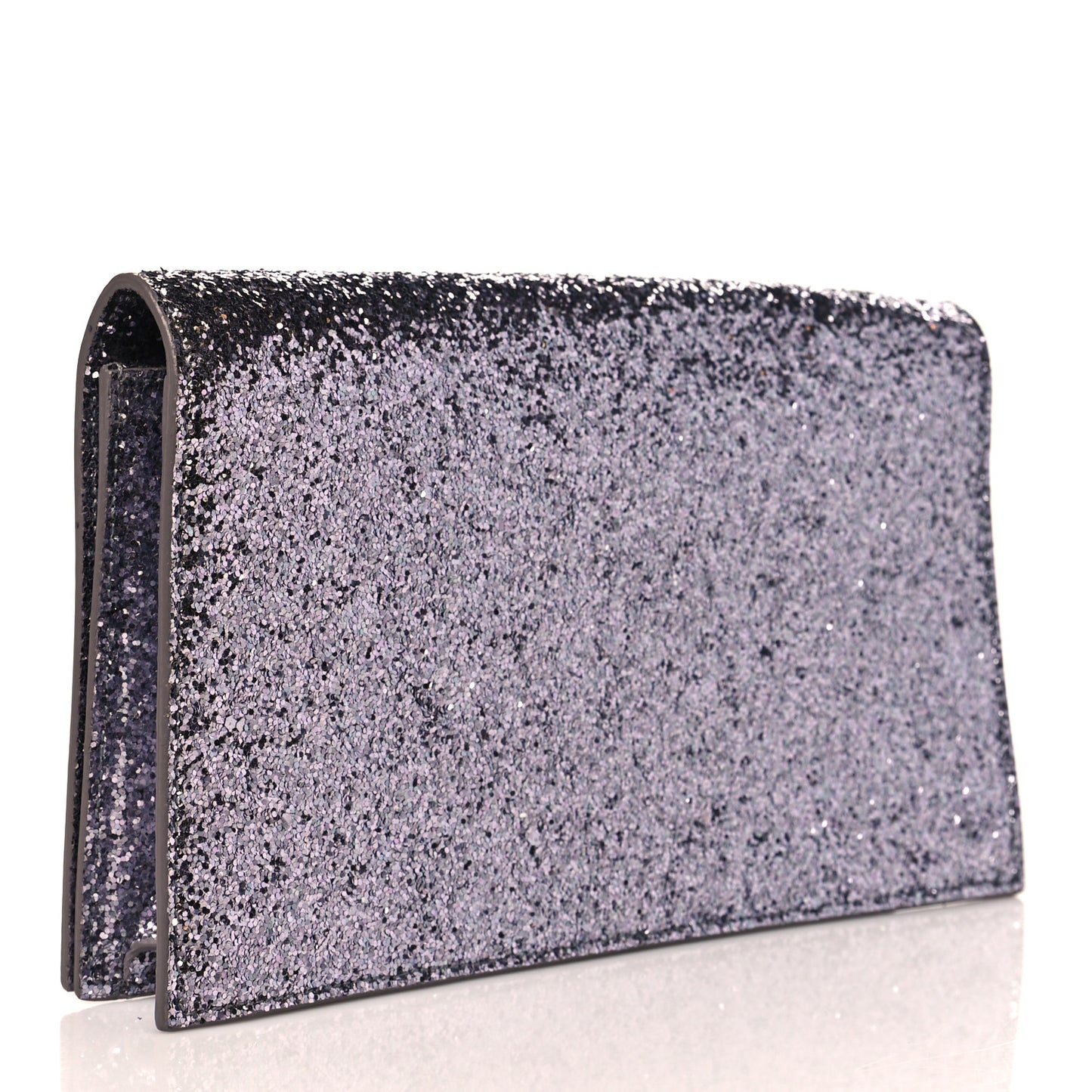 Glitter Classic Kate Monogram Clutch Sunset Grey