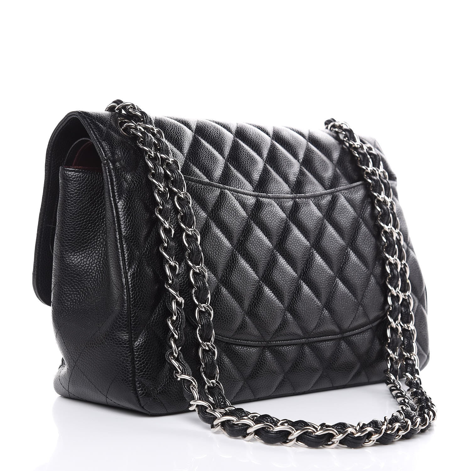 Chanel Caviar Quilted Jumbo Double Flap Black 3 of 15