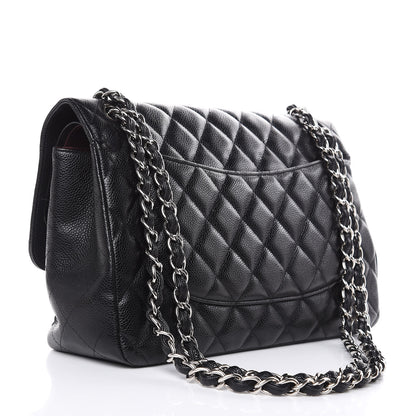 Chanel Caviar Quilted Jumbo Double Flap Black 3 of 15