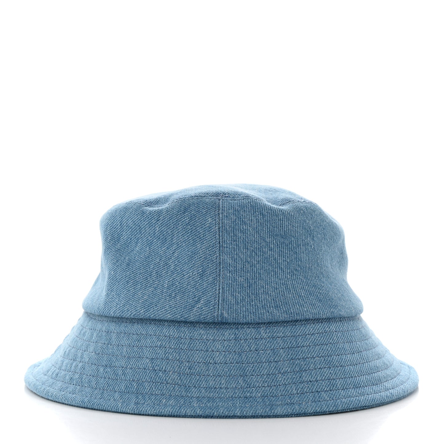 Denim Sequin Cloche Logo Bucket Hat S Blue