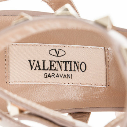 Valentino Garavani Patent Nappa Rockstud Ankle Strap 65mm Pumps 36.5 Black Poudre 7 of 8