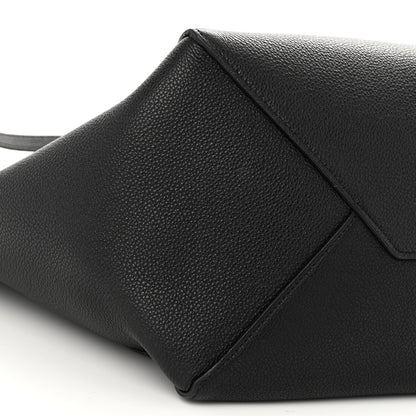 Celine Soft Grained Calfskin Small Belt Cabas Phantom Black 9 of 10