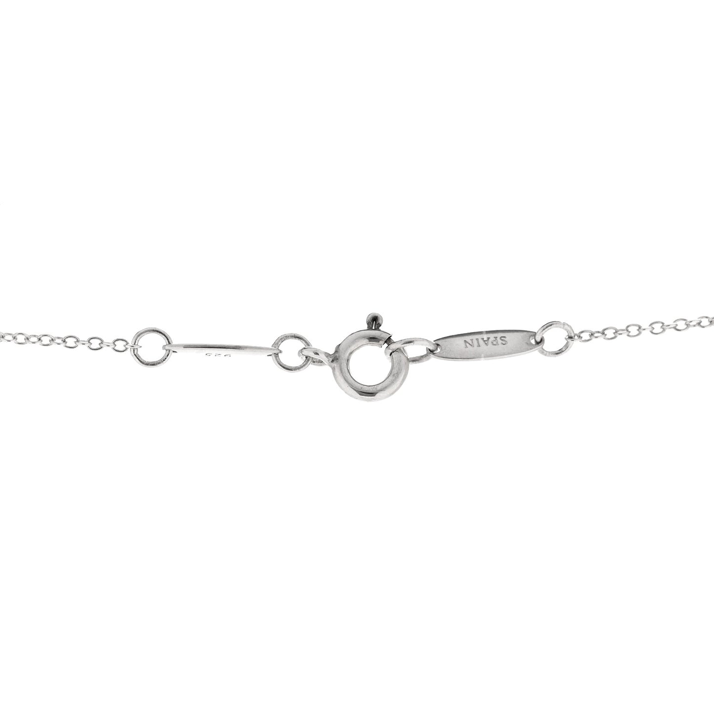Sterling Silver 22mm Elsa Peretti Open Heart Pendant Necklace