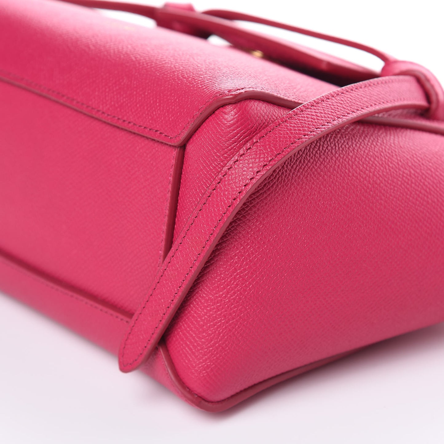 Grained Calfskin Nano Belt Bag Raspberry