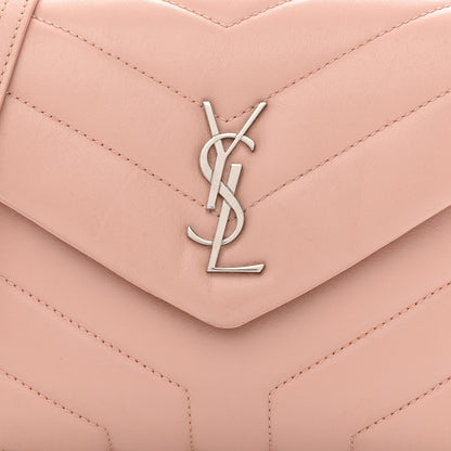 Saint Laurent Calfskin Y Quilted Monogram Toy Loulou Crossbody Bag Tender Pink 8 of 11