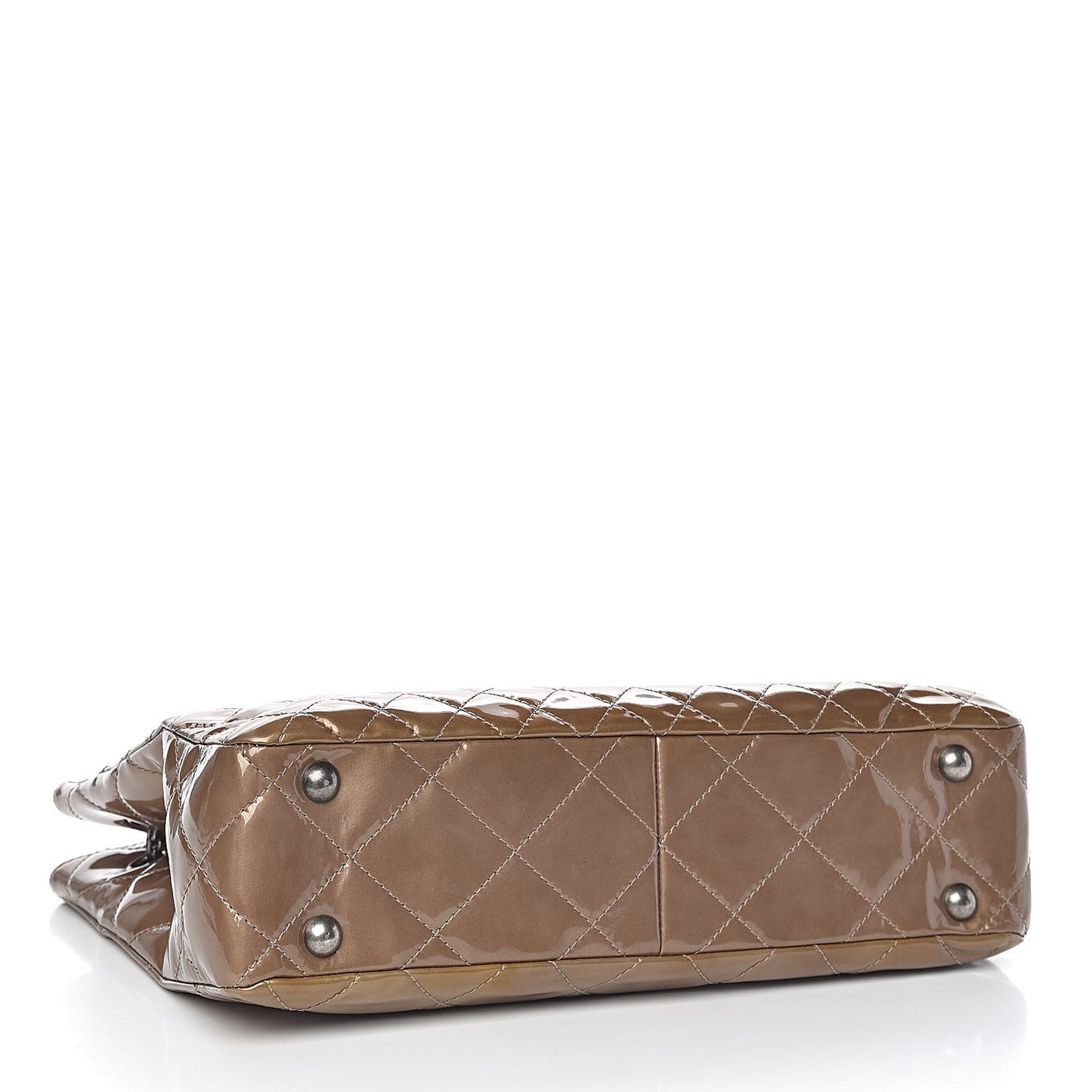 Patent Calfskin Quilted Reissue 2.55 Tote Khaki