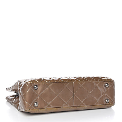 Chanel Patent Calfskin Quilted Reissue 2.55 Tote Khaki 4 of 11