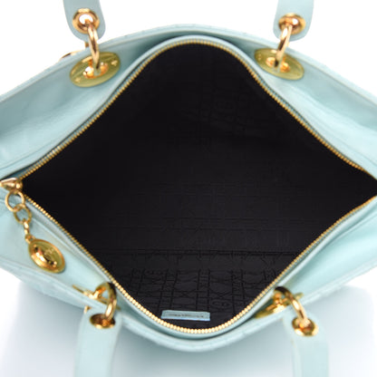 Christian Dior Lambskin Cannage Large Lady Dior Light Blue 5 of 12
