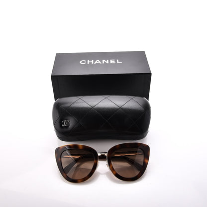 Chanel Cat Eye Quilted Sunglasses 5368 Tortoise 8 of 8