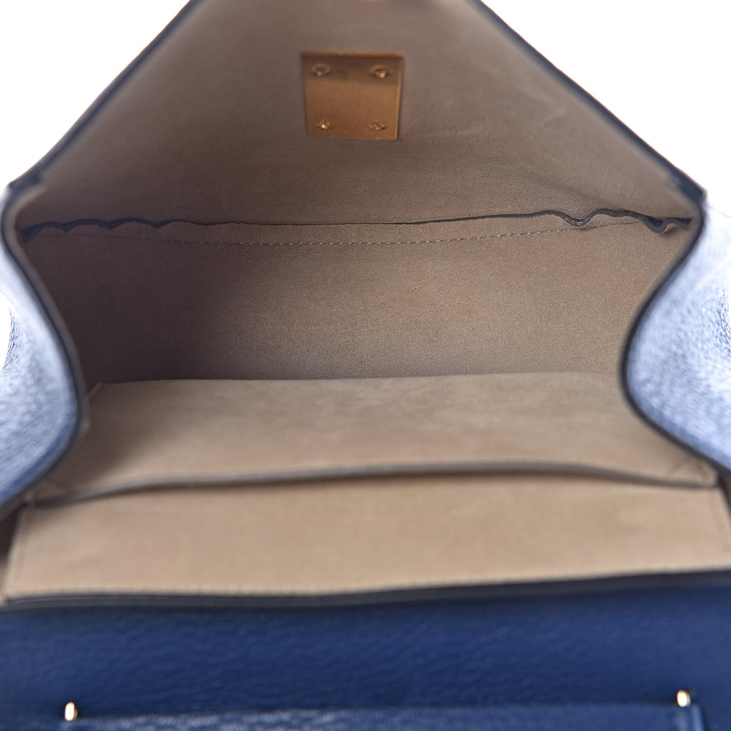 Grained Lambskin Drew Shoulder Bag Royal Navy