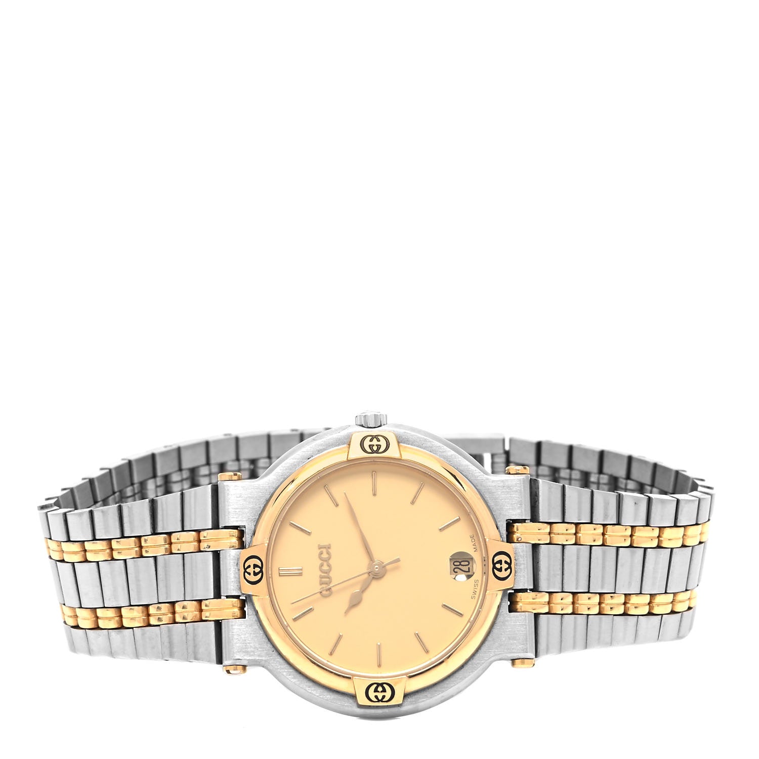 Gucci Stainless Steel 32mm 9000M Quartz Watch Gold 2 of 4