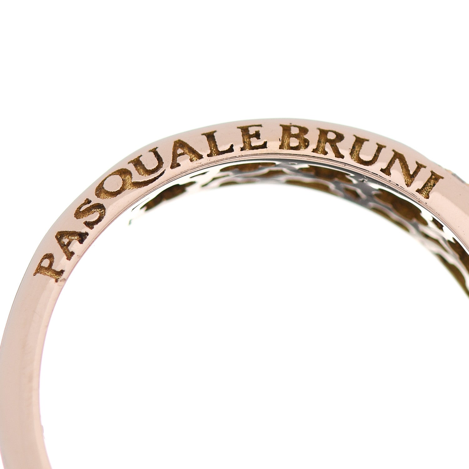 Pasquale Bruni 18K Rose Gold Diamond Chalcedony Bon Ton Ring 54 6.75 5 of 6