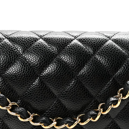 Chanel Caviar Quilted Medium Double Flap Black 8 of 11