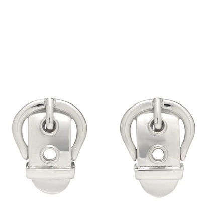 Hermes Sterling Silver Buckle Earrings 1 of 5