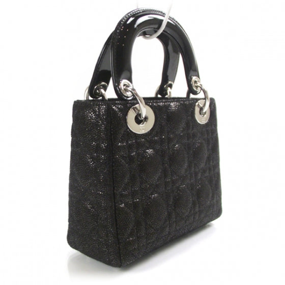 Christian Dior Leather Cannage Mini Lady Dior 3 of 8