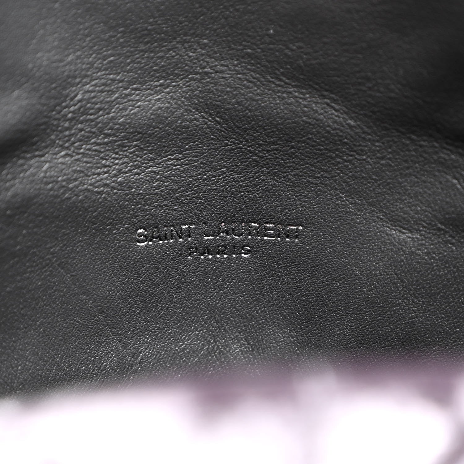 Saint Laurent Crushed Velvet Quilted Small Loulou Puffer Monogram Chain Satchel Iron Grey 7 of 11