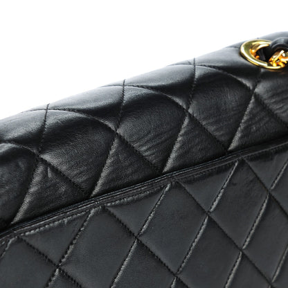 Chanel Lambskin Quilted Medium Single Flap Black 9 of 10