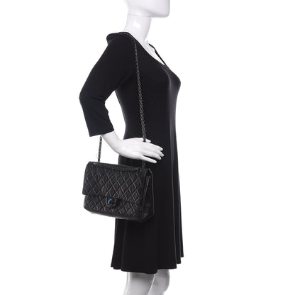 Chanel Aged Calfskin Quilted 2.55 Reissue 226 Flap So Black 3 of 11