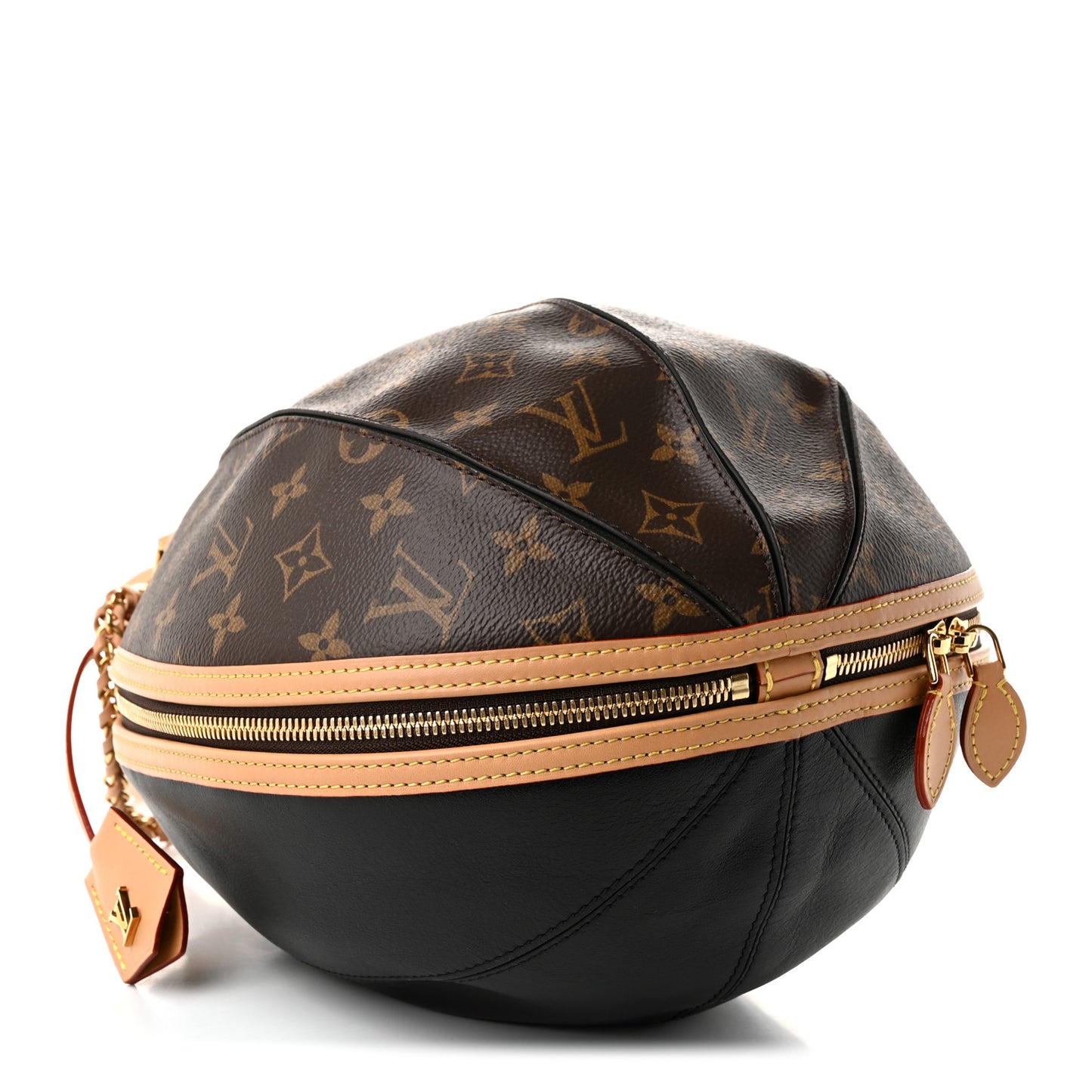 Monogram Braided Egg Bag Black