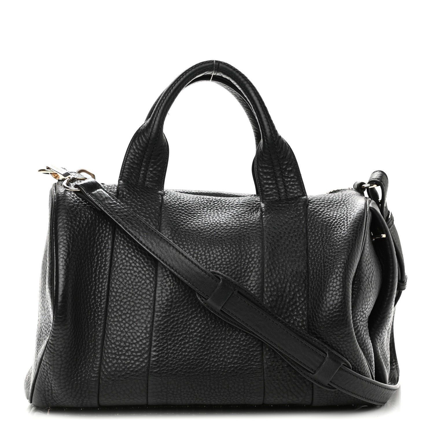 Alexander Wang Pebbled Lambskin Rocco Black Pale Gold Hardware 1 of 10