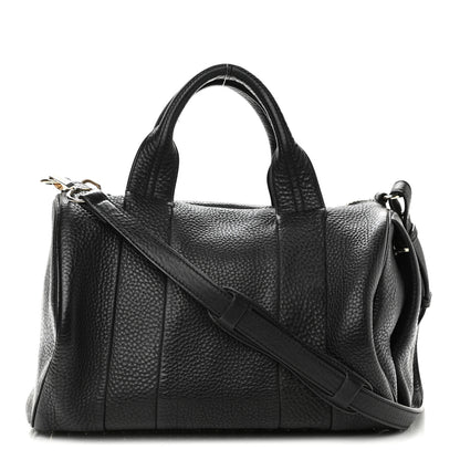 Alexander Wang Pebbled Lambskin Rocco Black Pale Gold Hardware 1 of 10