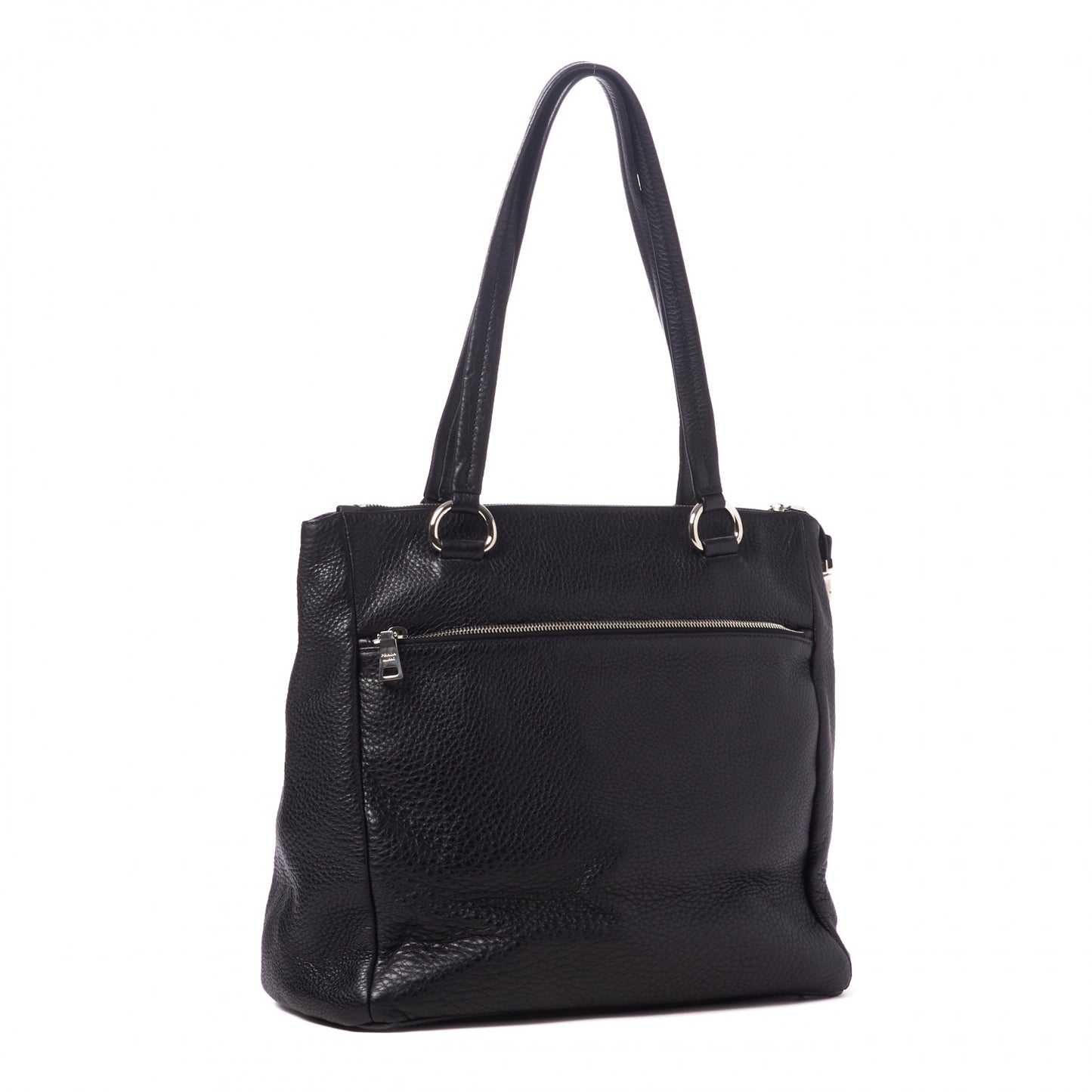 Vitello Daino Tote Black