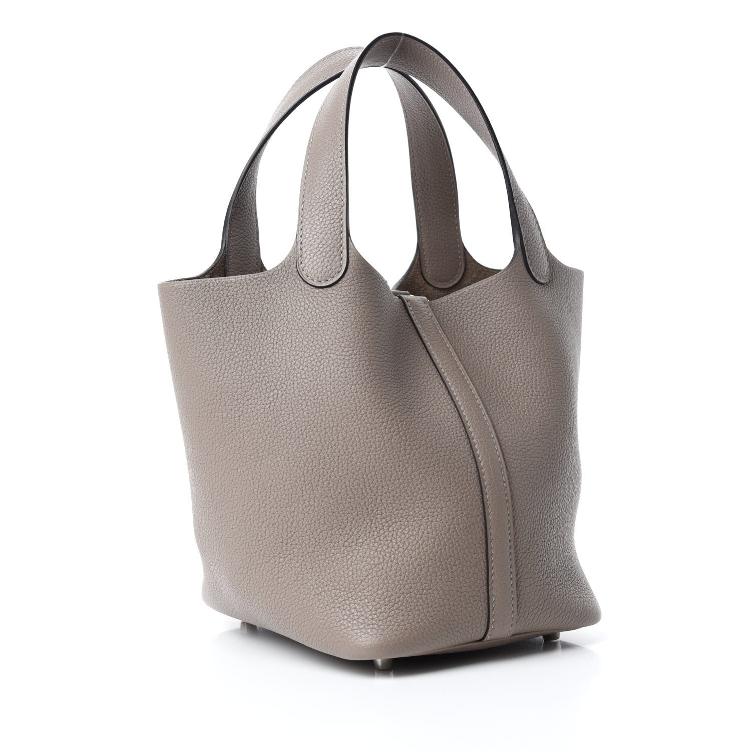 Hermes Taurillon Maurice Picotin Lock 18 PM Gris Asphalte 3 of 11