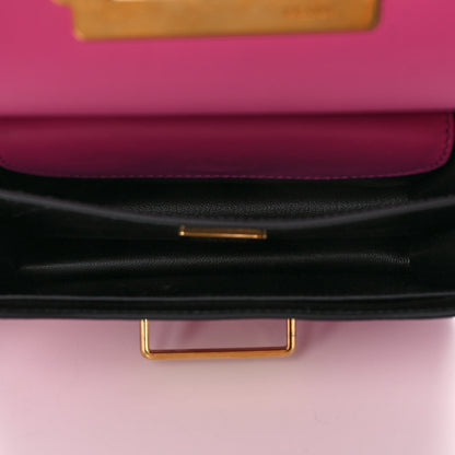 Prada City Calf Saffiano Cahier Bag Fuxia Black 4 of 11