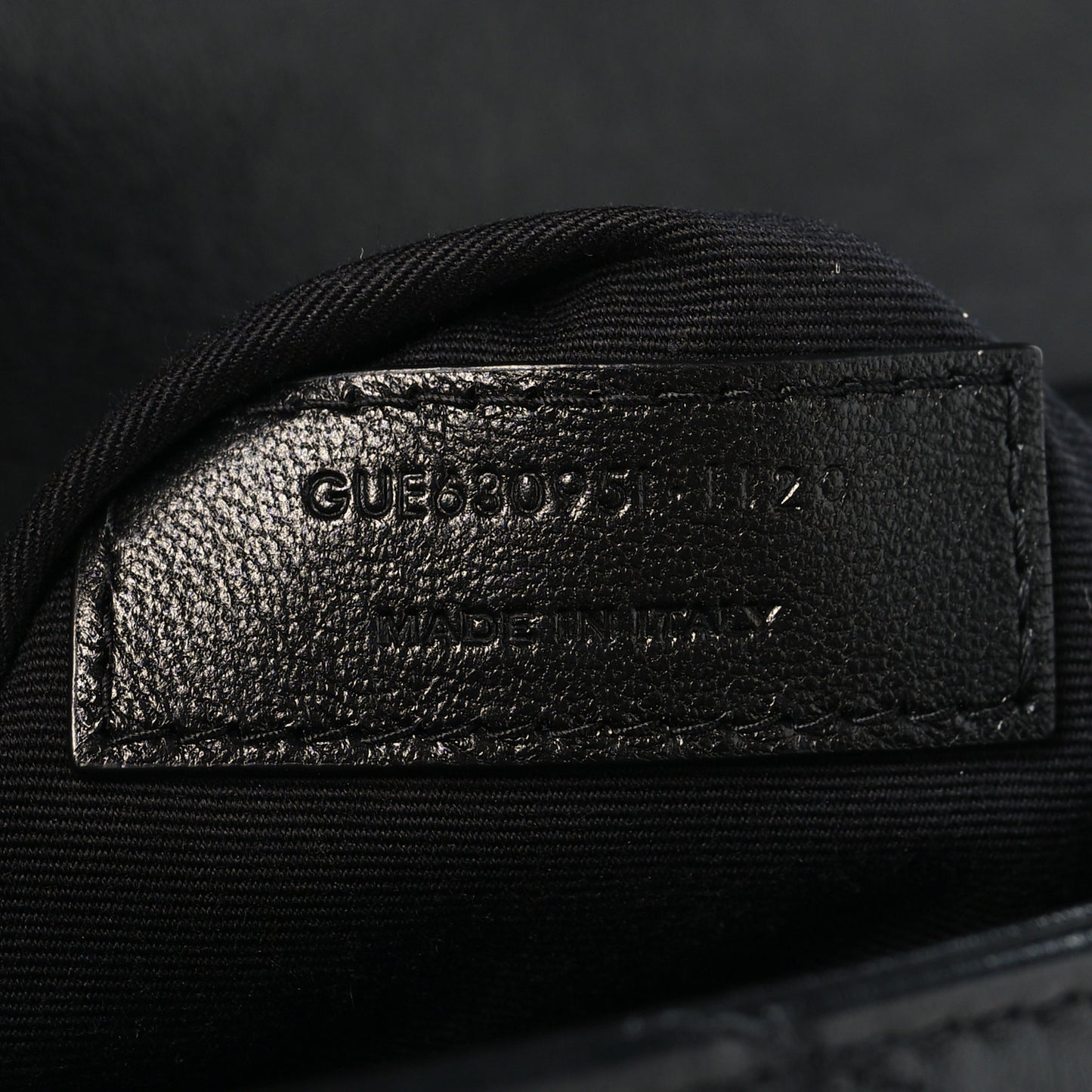 Calfskin Y Quilted Monogram Monochrome Toy Loulou Crossbody Bag Black