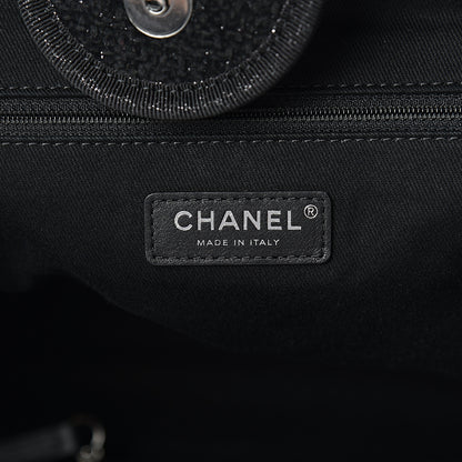 Chanel Lurex Boucle Medium Deauville Tote Black 6 of 11