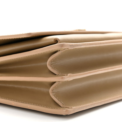 Saint Laurent Calfskin Medium Monogram Sunset Dark Latte 9 of 14