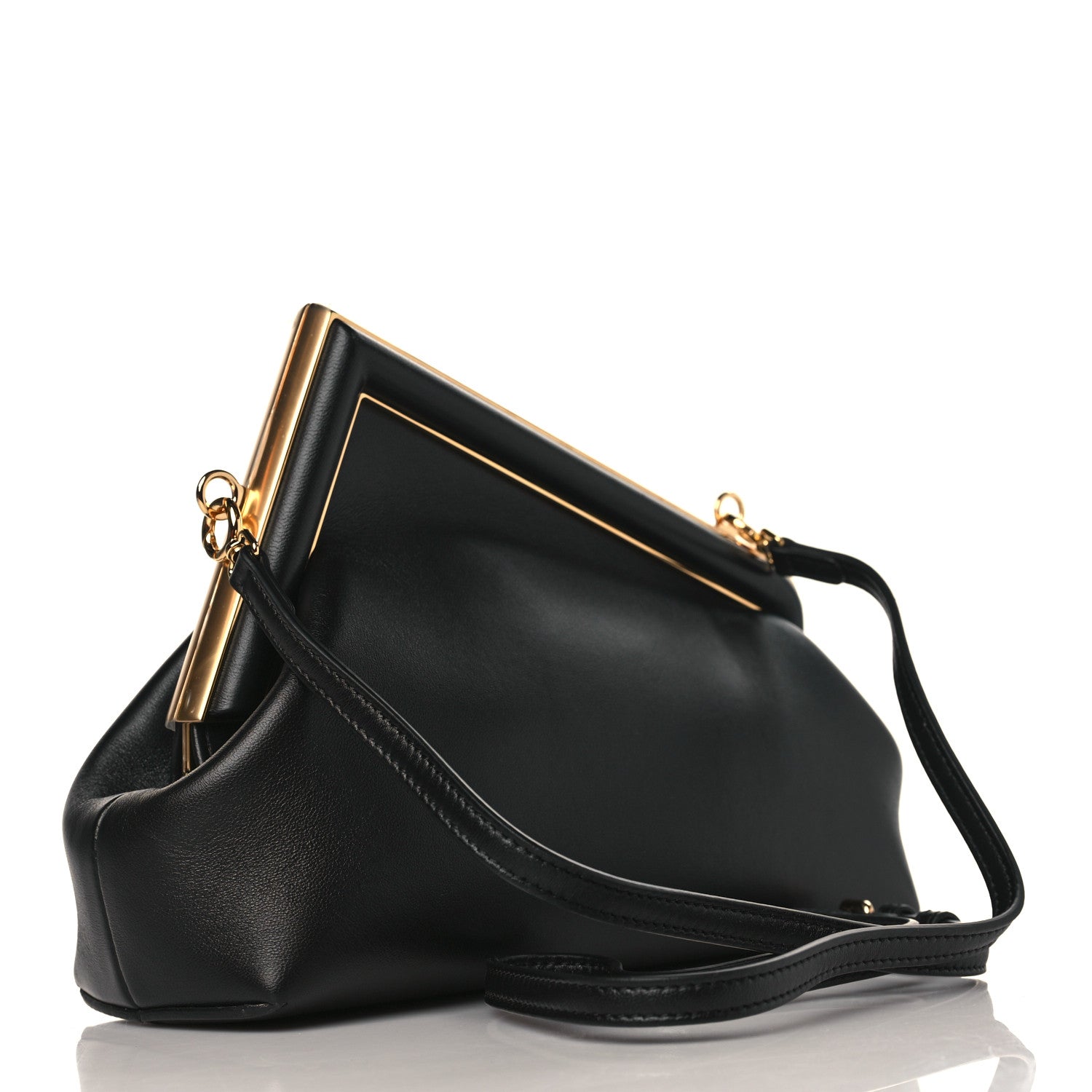 Fendi Shiny Nappa Small Fendi First Black 3 of 9