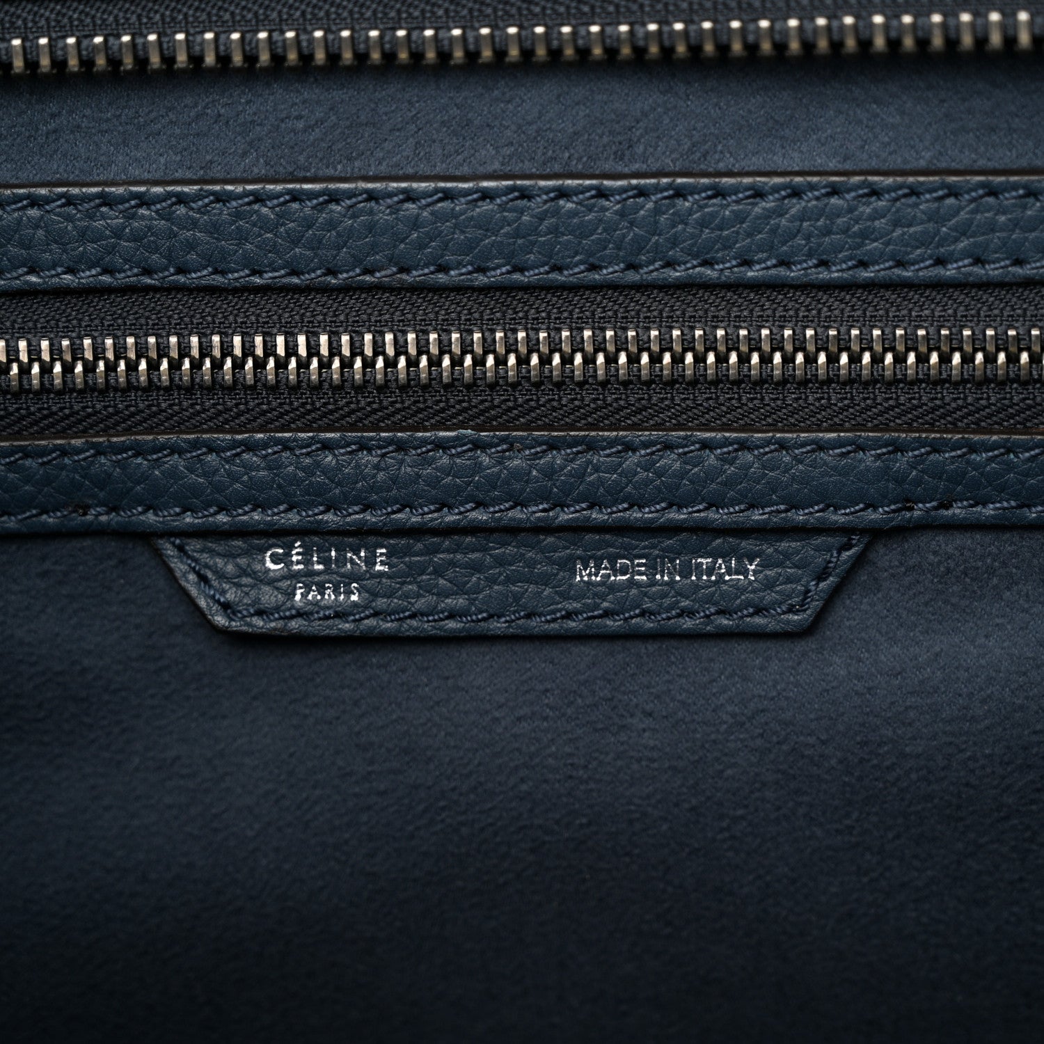 Celine Drummed Calfskin Mini Luggage Orage 6 of 9