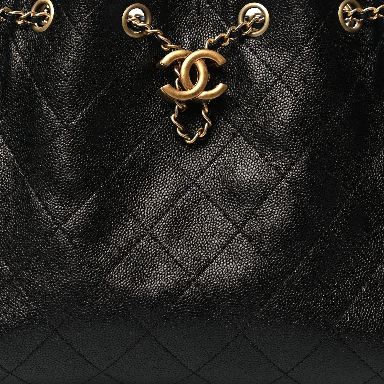 Chanel Caviar Quilted Small Chanel 25 Handbag Black 8 of 11