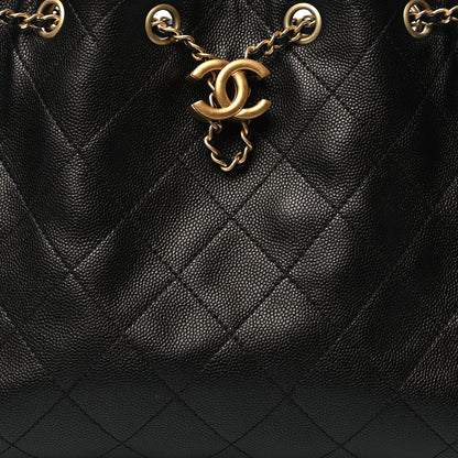Chanel Caviar Quilted Small Chanel 25 Handbag Black 8 of 11