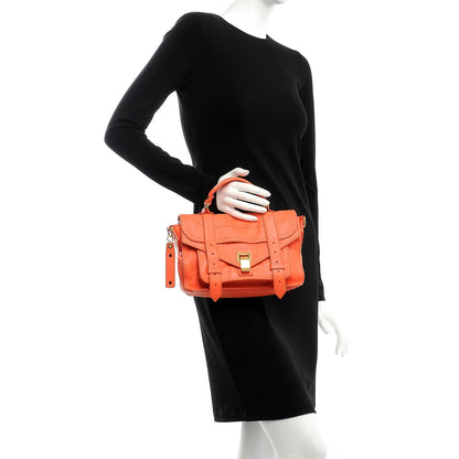 Proenza Schouler Lambskin Tiny PS1 Satchel Grapefruit 3 of 9
